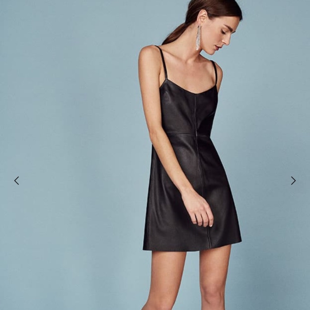 Jinx leather dress from reformation